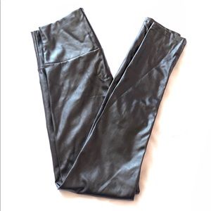 Black Leather Leggings